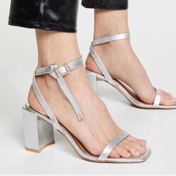 JAGGAR The Label Essential Lizard Metallic Heels - Picture 2 of 8